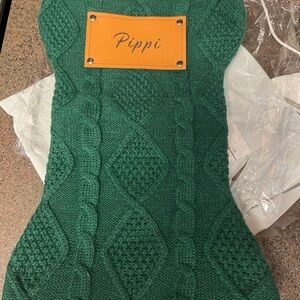 Pippi Green Knit Sweater